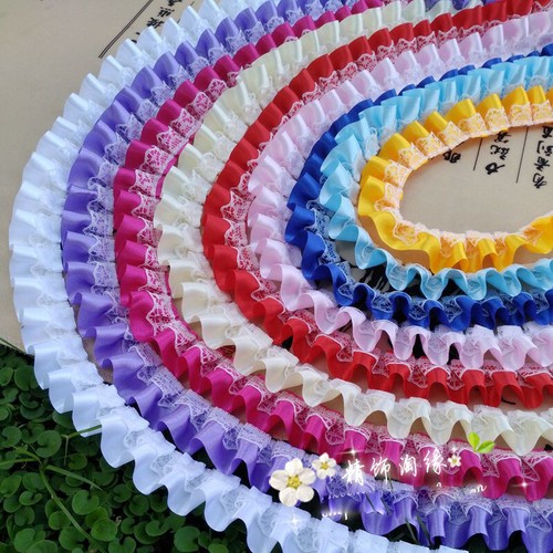 20m pleated ribbon - 20m, silky