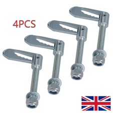 4PCS Antiluce Drop Catch Anti-Luce Fasteners M12 x 75mm Tail Gate Trailers Gates