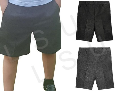 Boys school shorts zip clip - school, zip+clip