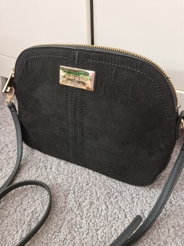 River island black suede bag - river,