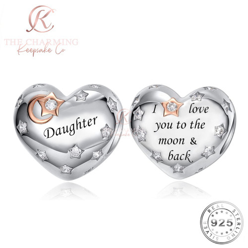 Daughter charm genuine 925 - charm,