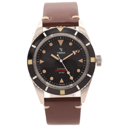38mm yema pearldiver black - pearldiver,
