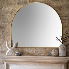 Gallery Direct Holworth Overmantle Mirror Gold 900x1100mm