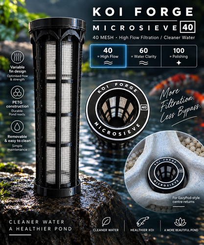 Koi pond filter sieve - pond,