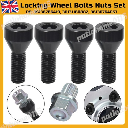 5pc locking wheel nuts bolts - 5pc,