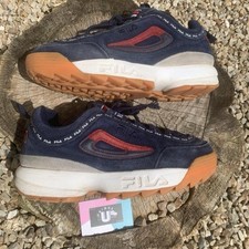 Premium FILA Disruptor 2 II Suede Overbranding Navy UK9 EU43 US10