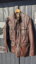 Belstaff Men's Roadmaster Jacket Size 38-40 Brown Wax Cotton
