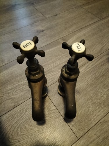 Antique brass taps - brass,