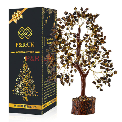 Tiger eye crystal tree - tiger,