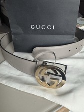 Gucci Womens Marmont Grey Leather Belt 70