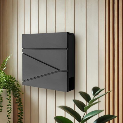 Large letter box steel - letter, wall