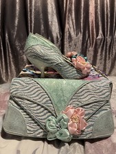 Irregular Choice Size Euro 40 “Little Peaches” Court Heels&matching bag