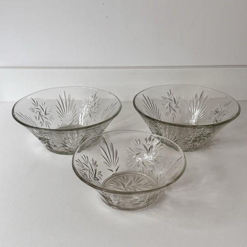 Serving bowls cut glass - serving,