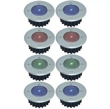 Stainless Steel Colour Changing Led Solar Powered Garden Decking Deck Lights