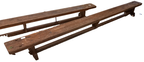 Vintage wooden gym - gym, bench
