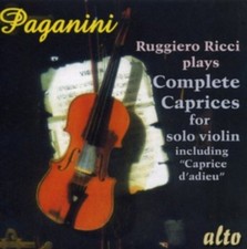 Nicolo Paganini : Ruggiero Ricci Plays Complete Caprices for Solo Violin CD