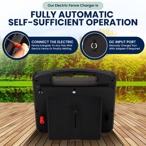 Solar powered electric fence - solar,