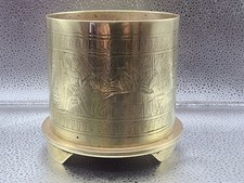 Trench Art WWI Artillery Shell Pot Jan 1917 Polte Magdeburg Egypt Style
