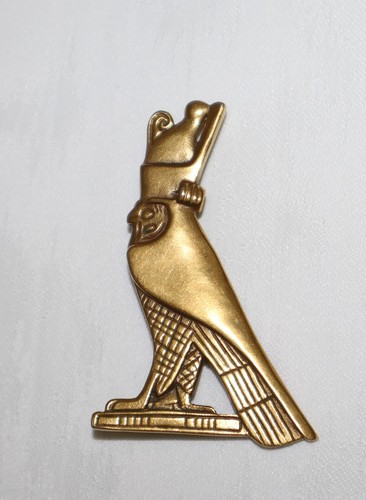 Vintage egyptian falcon brooch - vintage,
