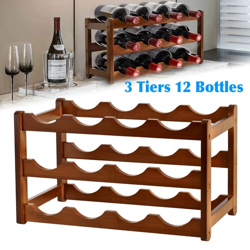 Bottle wooden wine rack 3 - 12,