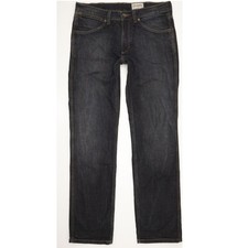 Wrangler Ace Men Navy Straight Regular Stretch Jeans W32 L33 (107048)