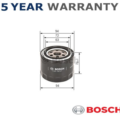 Bosch oil filter fits - bosch,