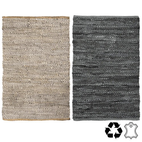 Recycled leather carpet mat - recycled,