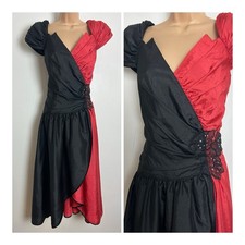 Vintage 80s Black & Dark Coral