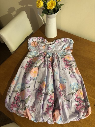 Girls lilac floral print - , puff