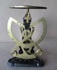 ANTIQUE GERMAN POSTAL LETTER SCALES BALANCE COLUMBUS BILATERAL 500 g / J. MAUL