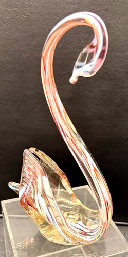 Lafiore blown glas swan - lafiore,