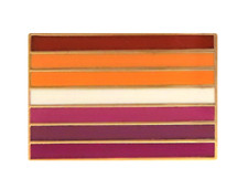 Lesbian Sunset All Inclusive LGBTQ+ Gay Pride Pin Badge