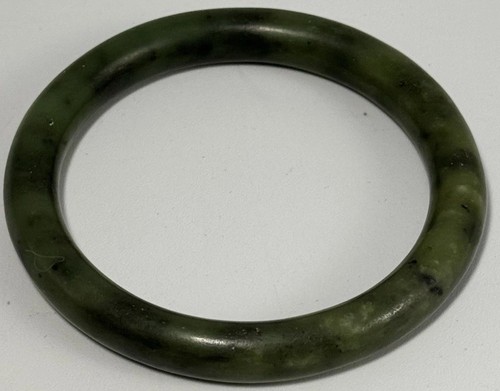 Nephrite jade bangle bracelet - nephrite,