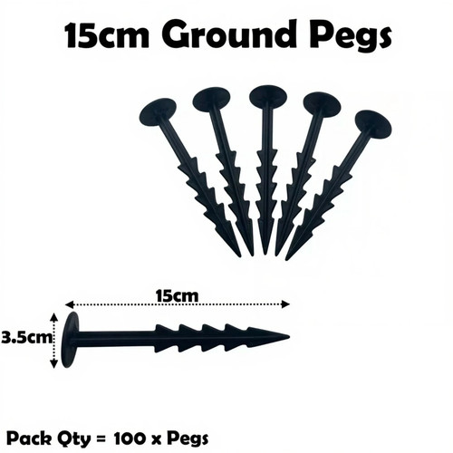 Ground garden weed barrier - 6",