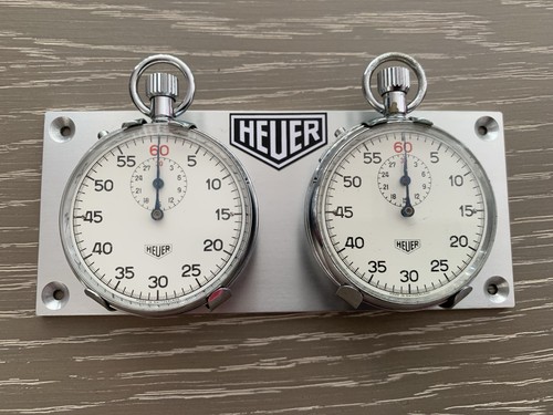 1960 heuer stopwatch panel - 1960's,