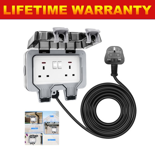 Exterior double plug socket - exterior,