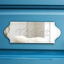 TOILET Door Sign Plaque