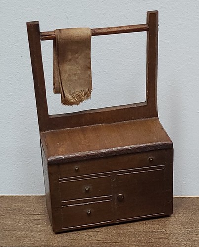 Antique dollhouse washstand - antique,
