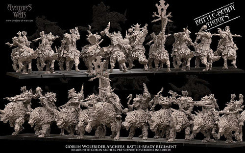 Goblin wolf rider archer - wolf,