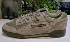 REEBOK CLASSIC LEATHER WORKOUT PLUS TRAINERS. SIZE 9 UK. URBAN KHAKI *2017*