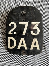 Vintage Motorcycle Number