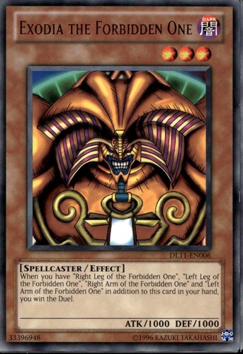 Exodia the forbidden - forbidden, one