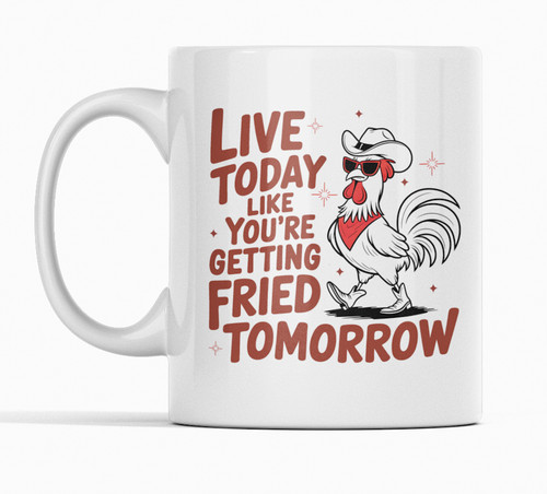 Funny chicken themed mug - funny,