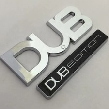 CHROME DUB & DUB EDITION Car Badge Set NEW For GTI T4 T5 TRANSIT VAN TURBO