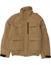 MURPHY & NYE Mens Bomber Padded Jacket UK 40 Large Khaki Polyamide OI03