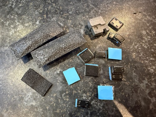Model railway wagon weights - model, oo