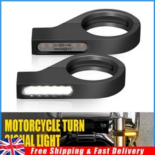 2Pcs Amber & White MotorBike