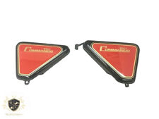 Fit For Norton Commando Roadster Black & Red Painted 750 Side Panel