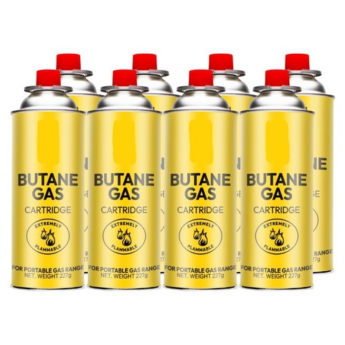 Butane gas cans canisters - 8x,