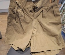 WW2 British Army Khaki Drill Shorts KD Vintage  1940/50s A/F Approx 27" waist